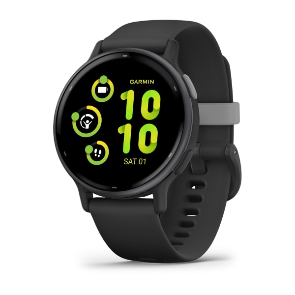 Orologio GPS connesso - GARMIN - Vivoactive 5 - WiFi - 30,4 mm (1,2) - Grigio con cinturino nero