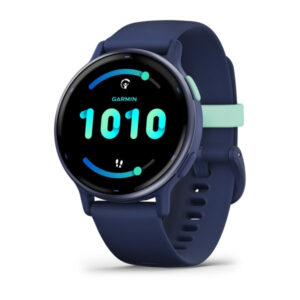Orologio GPS connesso - GARMIN - Vivoactive 5 - WiFi - 30,4 mm (1.2) - Blu metallizzato con cinturino Blu