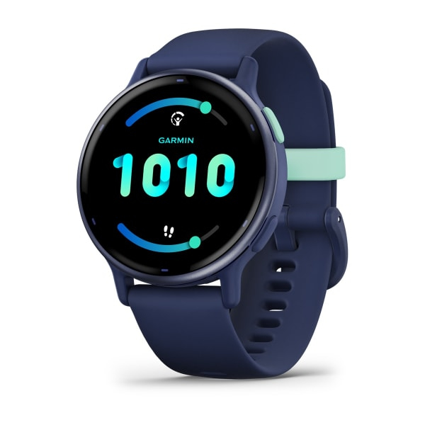 Orologio GPS connesso - GARMIN - Vivoactive 5 - WiFi - 30,4 mm (1.2) - Blu metallizzato con cinturino Blu