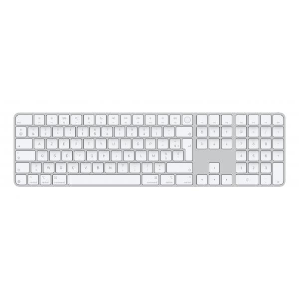 Tastiera numerica Magic Keyboard Touch ID con tasti Apple in silicone - FR - Bianchi