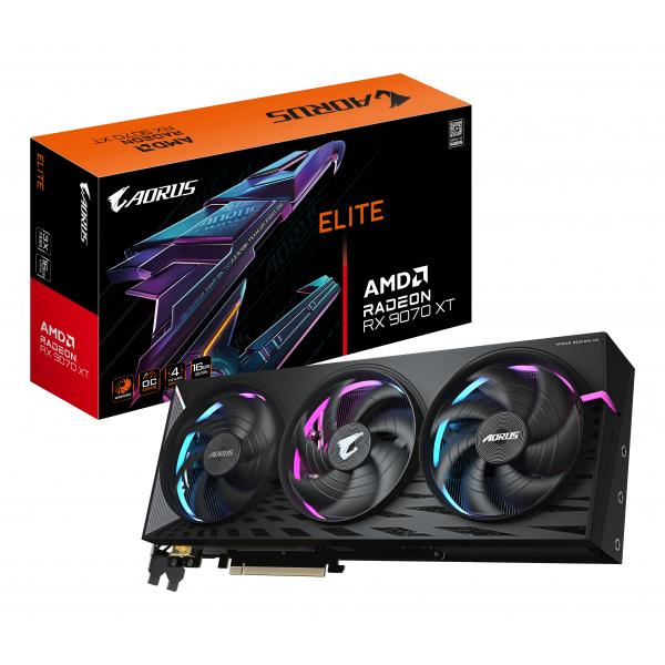 Scheda grafica - GIGABYTE - AORUS Radeon RX 9070 XT ELITE - 16 GB