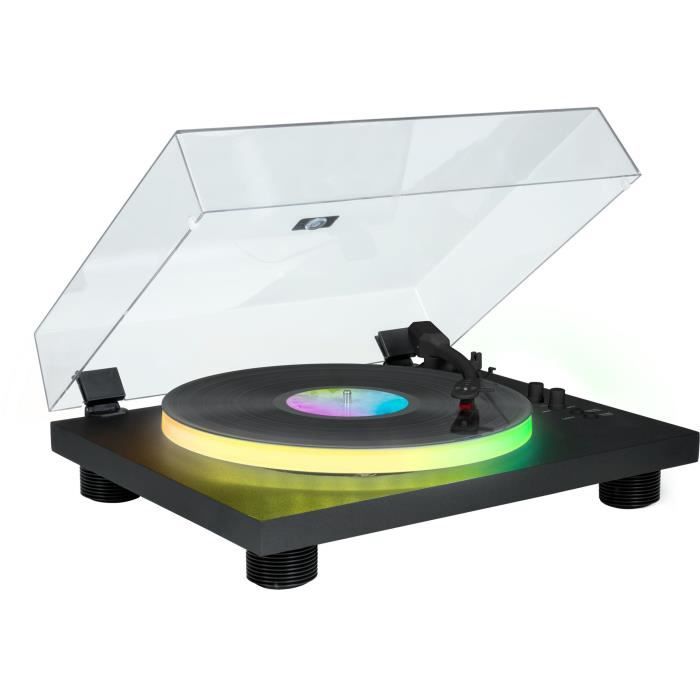 Giradischi - BIGBEN INTERACTIVE - Piatto luminoso - Trasmissione a cinghia - Bluetooth - Effetti luce