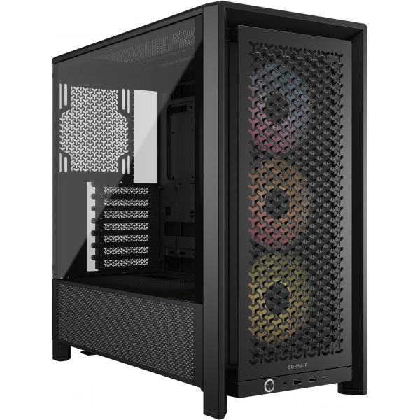 Case per PC - CORSAIR - FRAME 4000D RS ARGB Series - Mid-Tower - 3 ventole ARGB - Nero