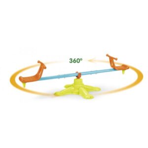 Altalena Twister - FEBER - Ruota di 360° - Per bambini dai 3 anni - Verde e Blu