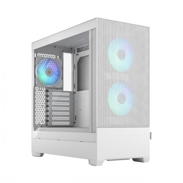 Case per PC - Design frattale - pop aria rgb bianca tg - bianco (fd -c -por1a -01)