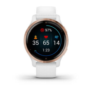 GARMIN Venu 2S - Smartwatch GPS - Oro rosa - Cinturino bianco