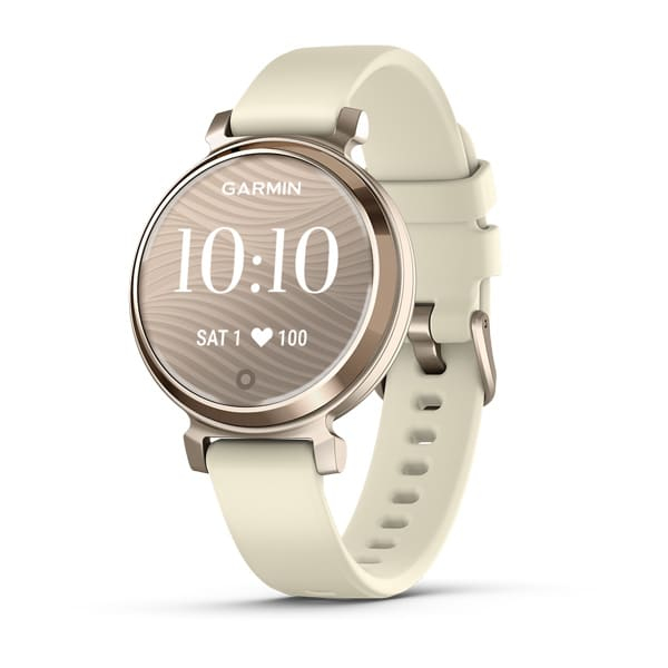 Orologio connesso - GARMIN - Lily 2 - 25,4 x 21,3 mm - Oro crema con cinturino Bianco cocco
