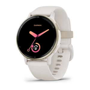 Orologio GPS connesso - GARMIN - Vivoactive 5 - WiFi - 30,4 mm (1.2) - Oro crema con cinturino Beige
