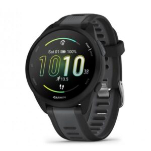 Orologio GPS connesso - GARMIN - Forerunner 165 - 1.2 - Nero con cinturino nero e grigio