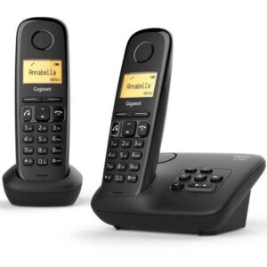Gigaset A270 A Duo con segreteria telefonica Nero