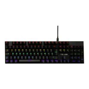 Tastiera da gioco meccanica - THE G-LAB - KEYZ -CARBON -EX/FR - Retroilluminata - Interruttore blu - Poggiapolsi - FR