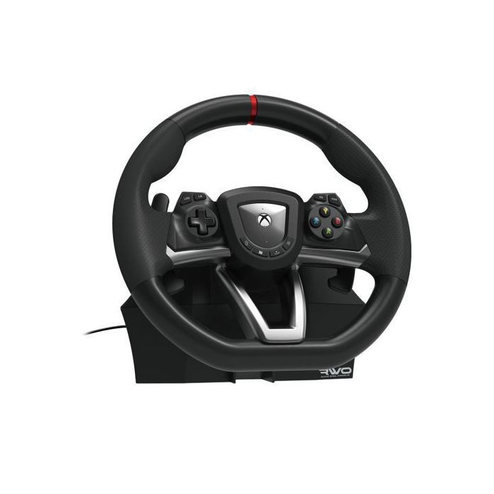 Volante da corsa - HORI - Overdrive - Pedali inclusi - Compatibile con PC e Xbox - Nero