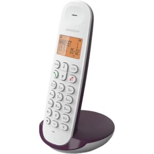 Telefono fisso cordless - LOGICOM - DECT ILOA 150 SOLO - Melanzana - Senza segreteria telefonica