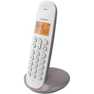 Telefono cordless fisso - LOGICOM - DECT ILOA 155T SOLO - Tortora - Con segreteria telefonica