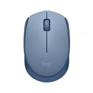 Logitech M171 Mouse wireless 2,4 GHz con mini mini -receiver, monitoraggio ottico, ambidestro -blu grigio