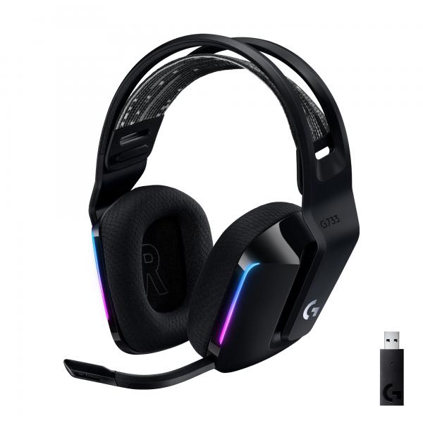 Cuffie da gioco - Wireless - LOGITECH G - G733 LIGHTSPEED - Nere