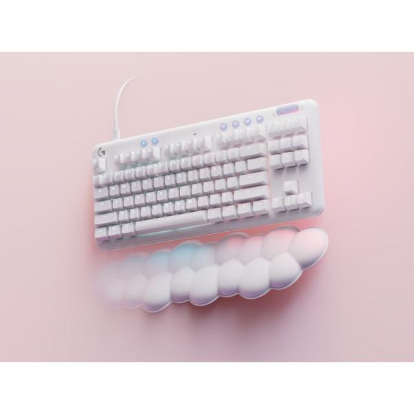 Logitech G - Tastiera da gioco - G713 Wired Mechanical Tactile (GX Brown) con poggiapolsi - White Mist