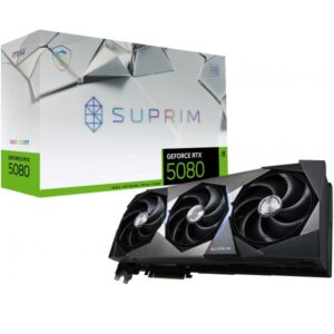 Scheda grafica - MSI - GeForce RTX 5080 Suprim SOC - 16 GB - GDDR7 - PCIe Gen 5