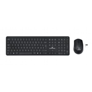 Pacchetto mouse tastiera nera wireless SLIM