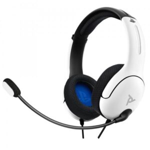 PDP - Cuffie da gioco cablate LVL40 per PS4 e PS5 - Bianche