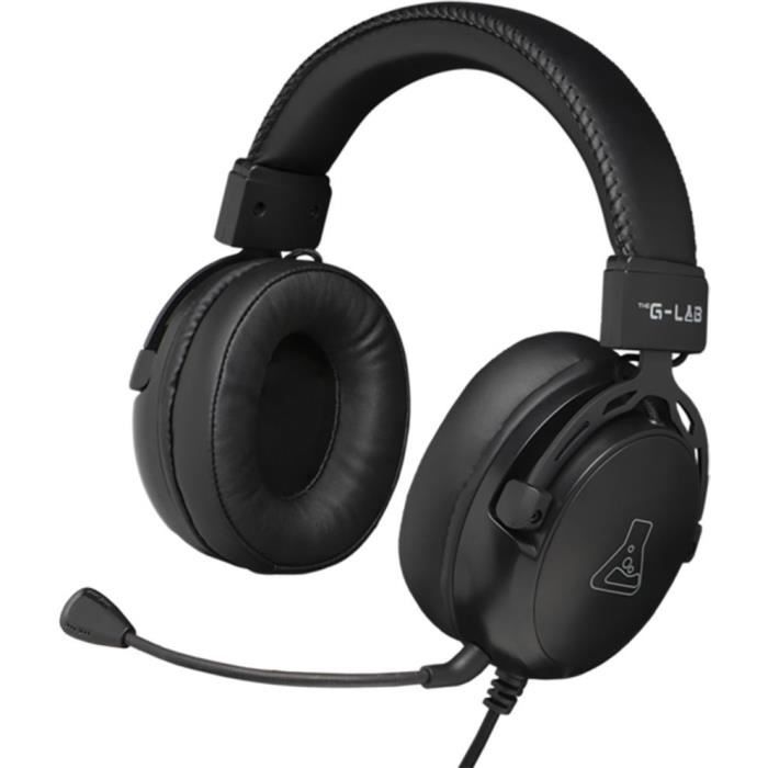 Cuffie da gioco cablate - THE G-LAB - KORP TITANIUM - Microfono - PC/PS4/Xbox One - Nero