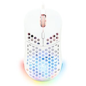 Mouse da gioco cablato - The G-Lab - KULT-OXYGEN - RGB - 12800 DPI - Bianco