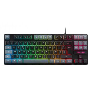 Tastiera da gioco - The G-Lab - KEYZ CAESIUM - RGB - Nero e grigio - TKL