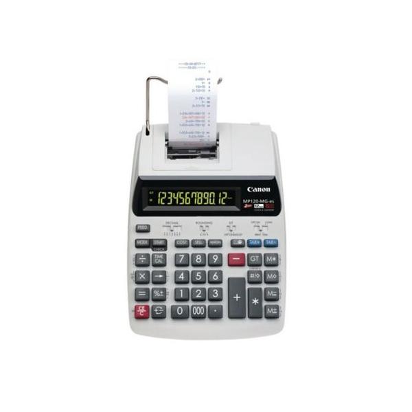 CALCOLATRICE CANON SCRIVENTE PROFESSIONALE MP120-MGES II 12 Cifre LCD, STAMPA 2 COLORI (alimentazione a presa di corrente)