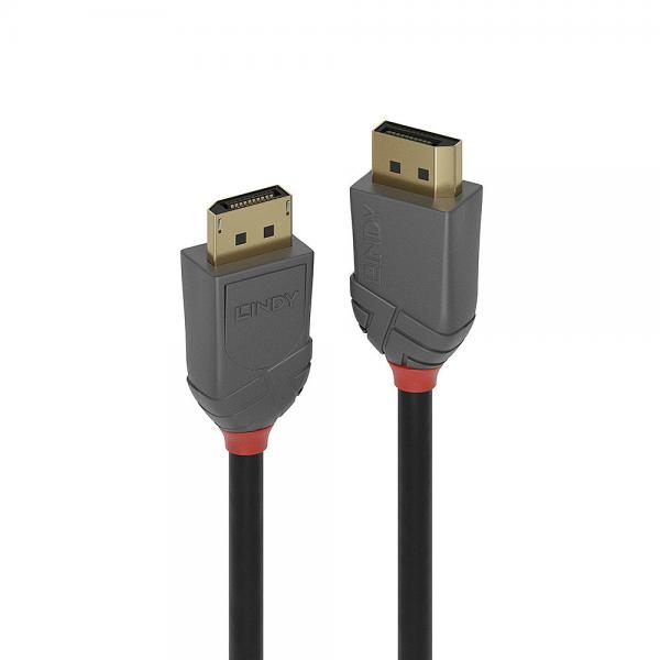LINDY CAVO DISPLAYPORT 1.4 ANTHRA LINE, 2M