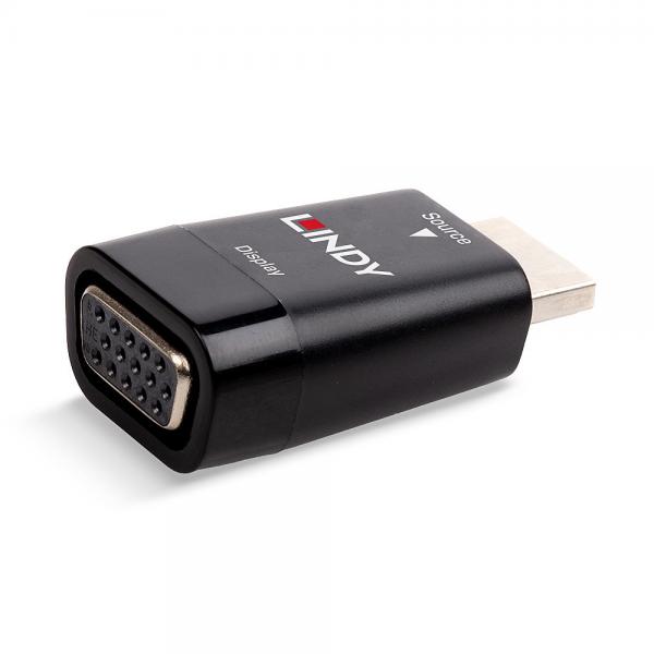 ADATTATORE LINDY HDMI TO VGA, M/F, NERO, 38194