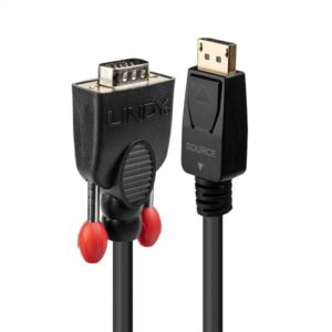 CAVO LINDY DISPLAYPORT TO VGA, M/M, 2MT, NERO, 41942