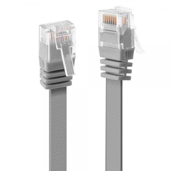 LINDY CAVO DI RETE FLAT UTP CAT6 1M GRIGIO