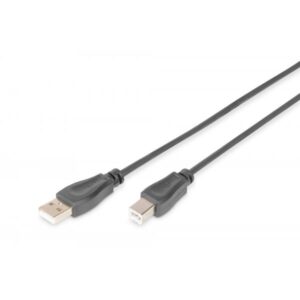 CAVO DIGITUS USB 2.0 A TO USB B, M/M, 5MT, (TIPO STAMPANTE), NERO, AK300105050S