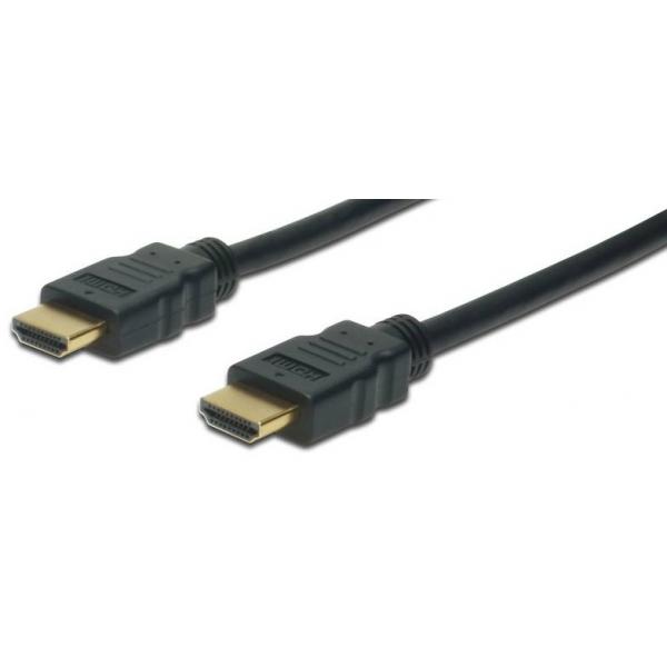 CAVO DIGITUS HDMI TO HDMI, M/M, 10MT, ethernet, connettori dorati, NERO, AK330107100S