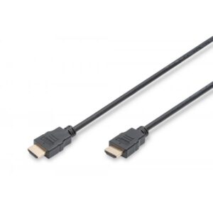CAVO DIGITUS HDMI TO HDMI, M/M, 2MT, ETHERNET, DOPPIA SCHERMATURA, NERO, AK330114020S