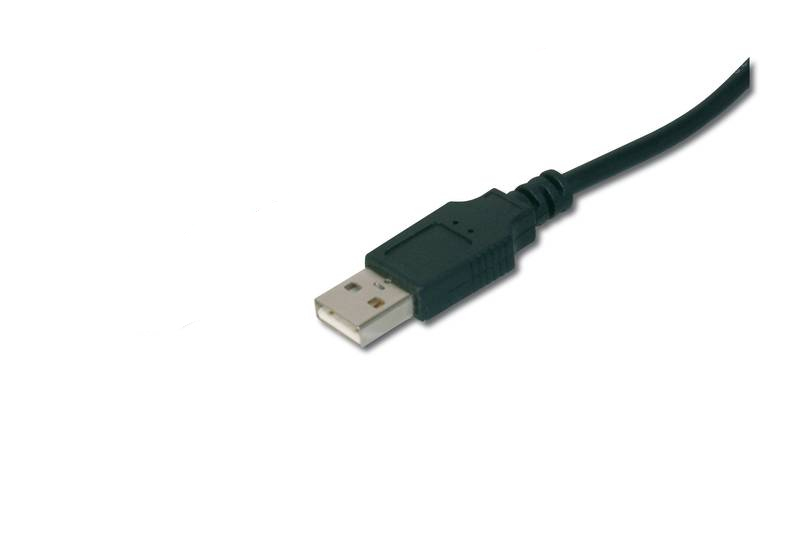 CAVO DIGITUS USB 2.0 A TO USB MICRO-B, M-M, 1,8MT, SCHERMATO, NERO, AK67421
