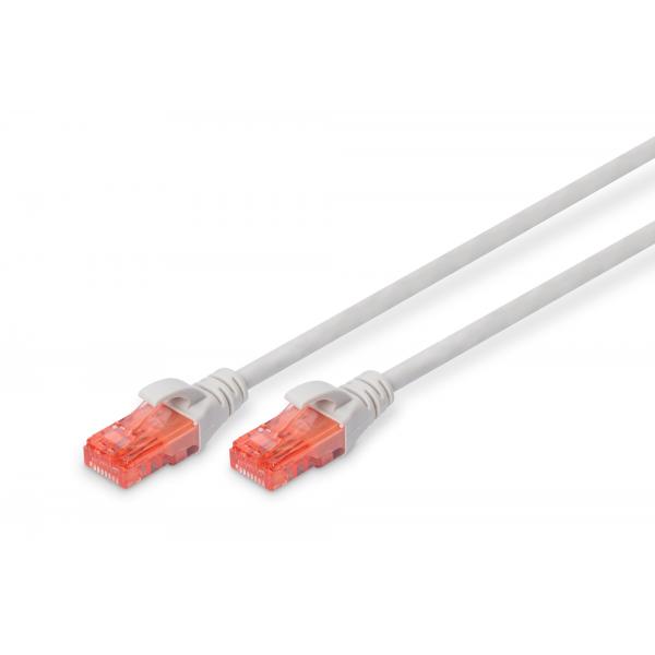CAVO RETE DIGITUS CAT. 6 UTP NON SCHERMATO LSZH GRIGIO 50cm