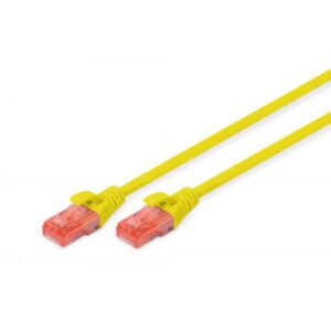 CAVO RETE DIGITUS CAT. 6 UTP NON SCHERMATO LSZH GIALLO 5mt