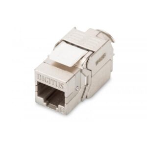 INSERTO JACK DIGITUS SCHERMATO RJ45 8 POLI CATEGORIA 6 TOOLFREE PER PLACCHE A MURO O PANNELLI PATCH CAT 6 - DN936121