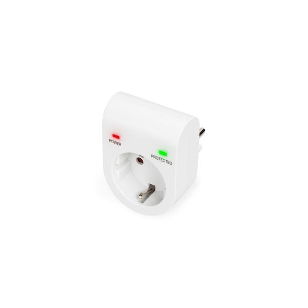 ADATTATORE DIGITUS PRESA TEDESCA BIPOLARE(SCHUKO) CON PROTEZIONE CONTRO GLI SBALZI APPROVATA TÜV-GS,CE-LVD, DN95400