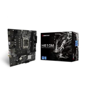 MB BIOSTAR H610MT-E LGA1700 (ALDER LAKE) 2DDR4 HDMI+DP PCIE -  Type-C port (1 via internal headers), M.2 MATX