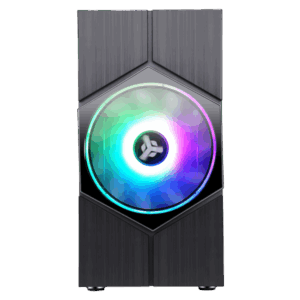 CASE ITEK TOWER "VORTEX" GAMING  2*USB2,2*USB3 20cm fan ARGB, Trasp Wind, -  ITGCACOLVB