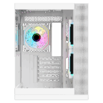 CASE ITEK TOWER "DARK CAVE DS" Gaming Tower 2*USB3,1*USB-C 3*12cm fan ARGB, Side & Front Panel Temp Glass, BIANCO-  ITGCADCDSW
