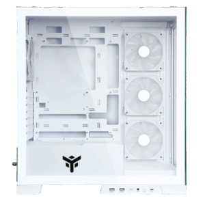 CASE ITEK SHOWBUI 45W-GAMING TOWER, ATX, 4x12cm ARGB fan, 2xUSB3, TYPE-C,SYDE & FRONT PANEL TEMP GLASS WHITE ED. - ITGCASB45W