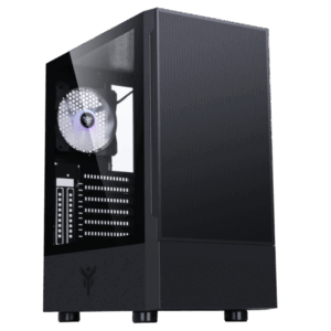 CASE ITEK M.TOWER "SIISBE 3.0" GAMING  USB3, 3*12cm fan ARGB, Trasp Wind, -  ITGCASIB30