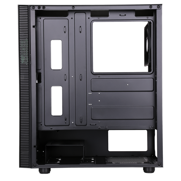 CASE ITEK SILENT M.TOWER "SYLENT 03",FRONT 1*USB3 + 2*USB2 + AUDIO - BK -ITGCSY03N