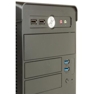 CASE ITEK MICRO ATX "RIVER" 500W 2*USB3, FAN 12cm fan,FULL BK, ITOCR170