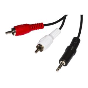 CAVO LINK AUDIO MINI JACK 3,5mm TO 2x RCA, M/M, 1,8MT, NERO,LKC3518