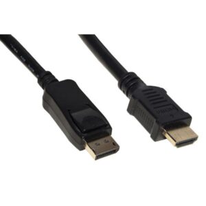CAVO LINK DISPLAYPORT 1.2 TO HDMI 1.4, M/M, 3,0MT, 4Kx2K 30 HZ CONTATTI DORATI, NERO, LKCDPH30