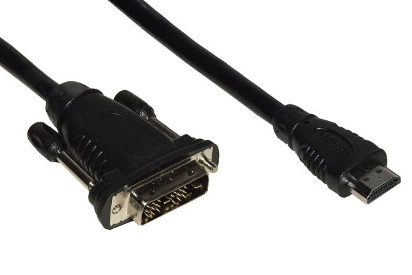 CAVO LINK HDMI TO DVI-D, M/M, 2MT, 4Kx2K, NERO, LKCHDVI20
